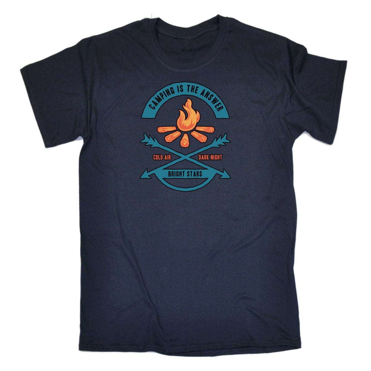 Camping Is The Answer - Mens Funny T-Shirt Tshirts - 123t Australia | Funny T-Shirts Mugs Novelty Gifts
