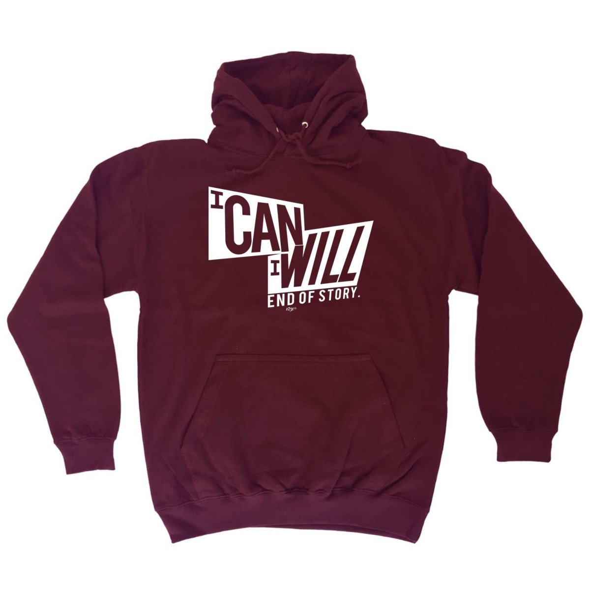 Can Will End Of Story - Funny Novelty Hoodies Hoodie - 123t Australia | Funny T-Shirts Mugs Novelty Gifts
