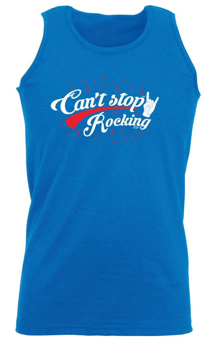 Cant Stop Rocking Music - Funny Novelty Vest Singlet Unisex Tank Top - 123t Australia | Funny T-Shirts Mugs Novelty Gifts