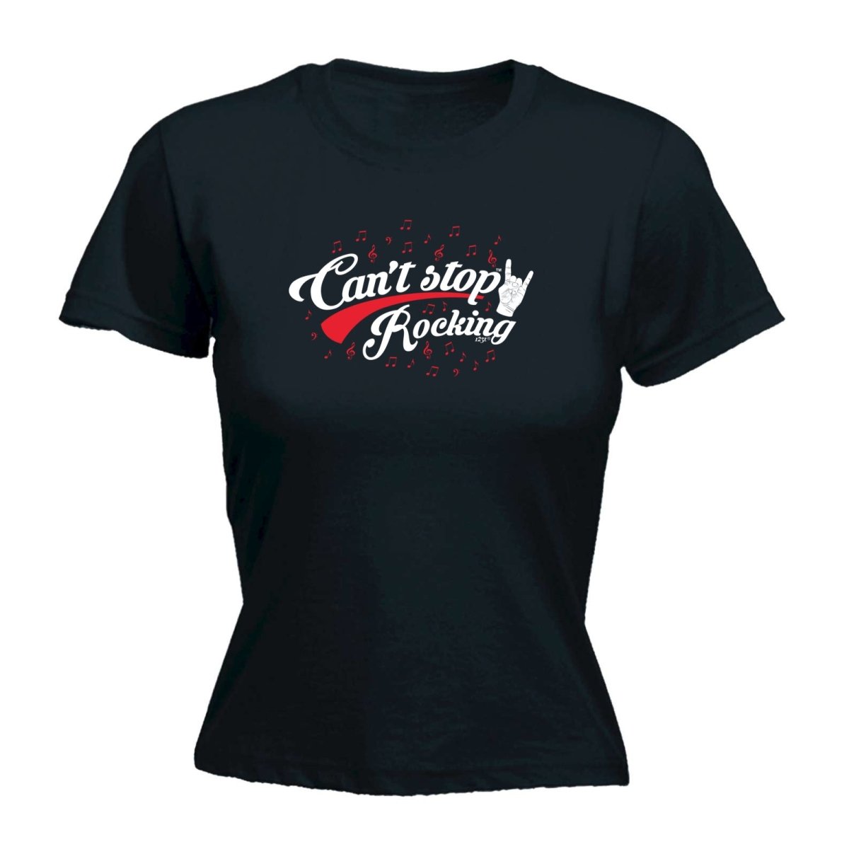 Cant Stop Rocking Music - Funny Novelty Womens T-Shirt T Shirt Tshirt - 123t Australia | Funny T-Shirts Mugs Novelty Gifts