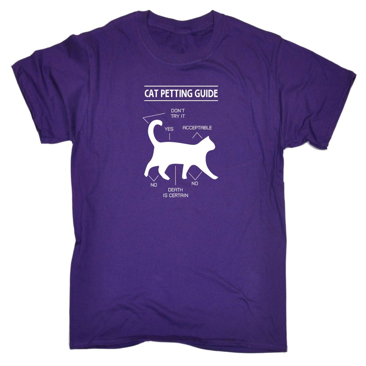 Cat Petting Guide Kitten Pussy Cats - Mens Funny T-Shirt Tshirts Tee Shirt - 123t Australia | Funny T-Shirts Mugs Novelty Gifts