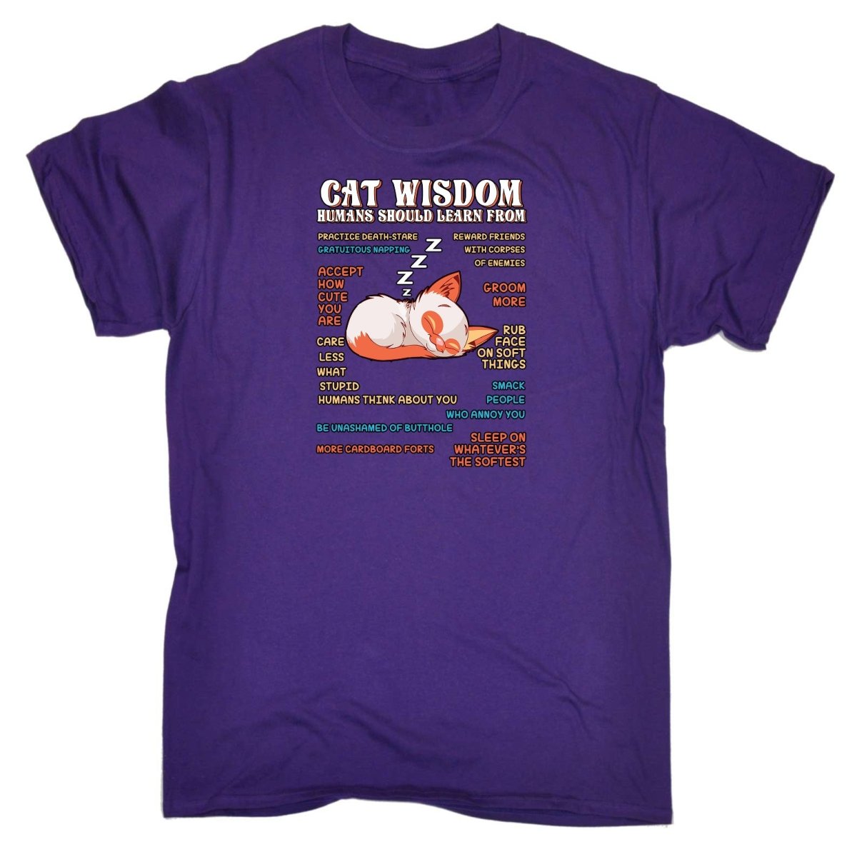 Cat Wisdom Cats Pussy Kitten - Mens Funny T-Shirt Tshirts Tee Shirt - 123t Australia | Funny T-Shirts Mugs Novelty Gifts