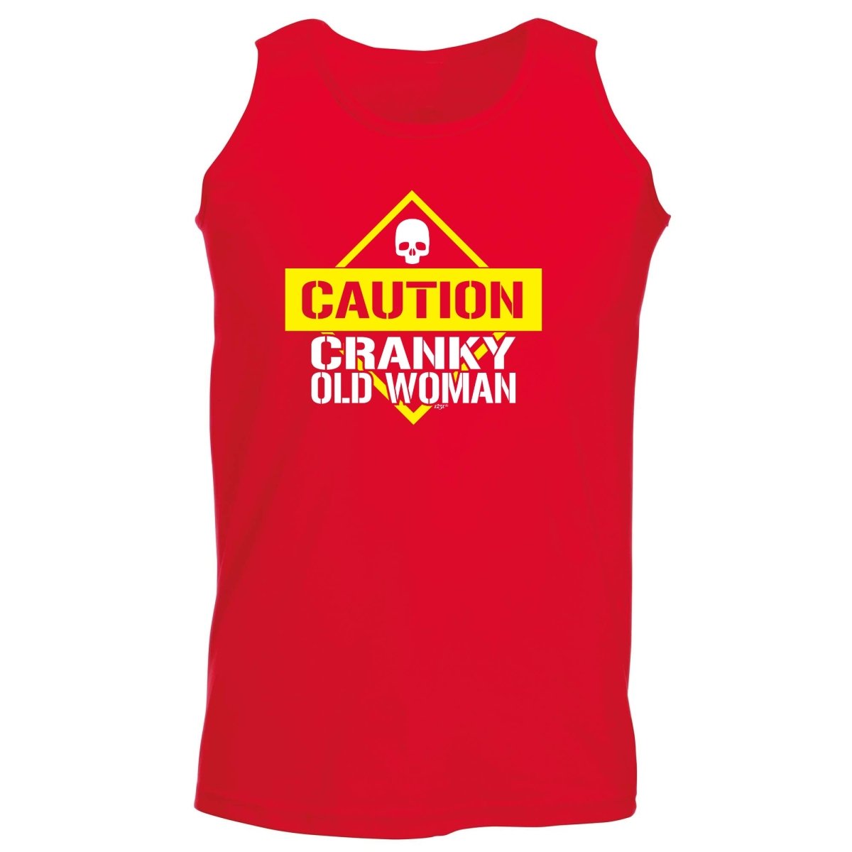 Caution Cranky Old Woman - Funny Novelty Vest Singlet Unisex Tank Top - 123t Australia | Funny T-Shirts Mugs Novelty Gifts