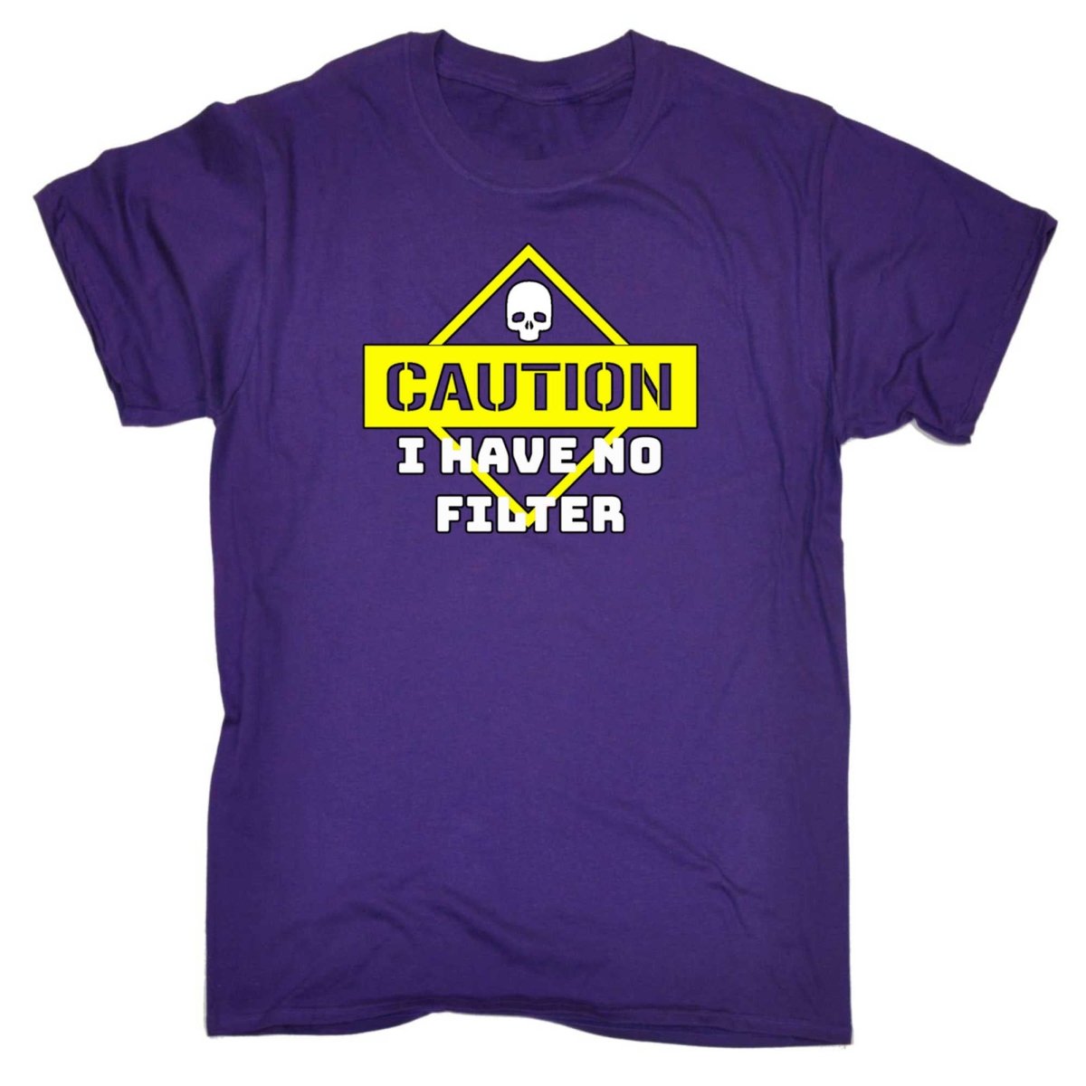 Caution I Have No Filter - Mens Funny T-Shirt Tshirts - 123t Australia | Funny T-Shirts Mugs Novelty Gifts