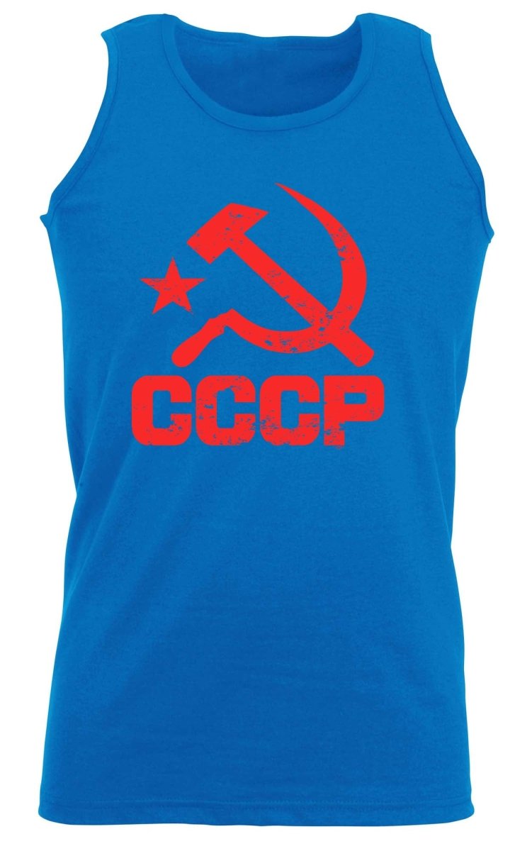 Cccp Red - Funny Novelty Vest Singlet Unisex Tank Top - 123t Australia | Funny T-Shirts Mugs Novelty Gifts