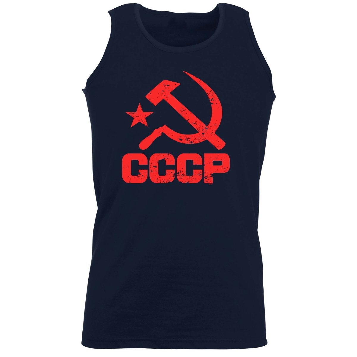 Cccp Red - Funny Novelty Vest Singlet Unisex Tank Top - 123t Australia | Funny T-Shirts Mugs Novelty Gifts
