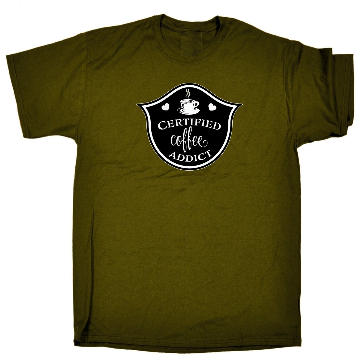 Certified Coffee Addict - Mens Funny T-Shirt Tshirts - 123t Australia | Funny T-Shirts Mugs Novelty Gifts