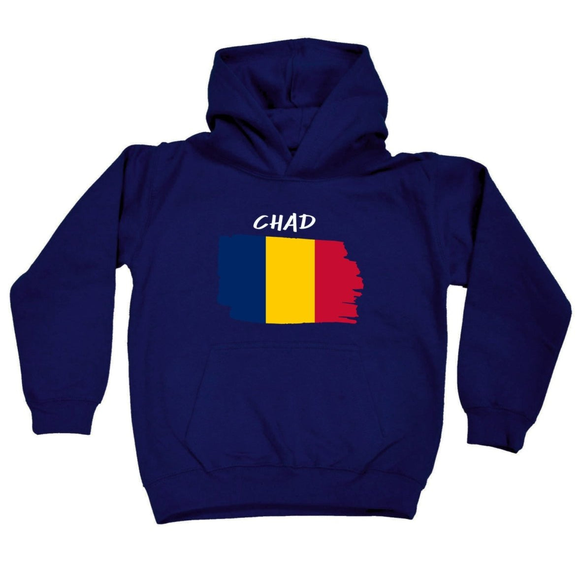 Chad Country Flag Nationality - Kids Children Hoodie - 123t Australia | Funny T-Shirts Mugs Novelty Gifts