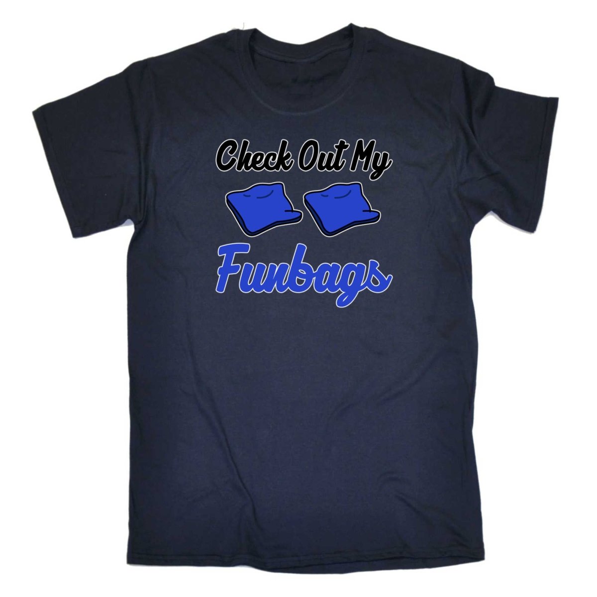 Check Out My Funbags Cornhole - Mens Funny T-Shirt Tshirts - 123t Australia | Funny T-Shirts Mugs Novelty Gifts