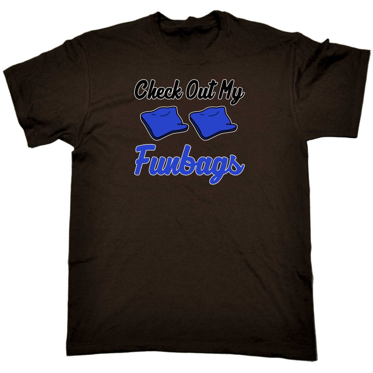 Check Out My Funbags Cornhole - Mens Funny T-Shirt Tshirts - 123t Australia | Funny T-Shirts Mugs Novelty Gifts