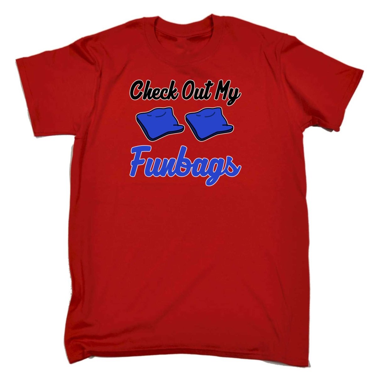 Check Out My Funbags Cornhole - Mens Funny T-Shirt Tshirts - 123t Australia | Funny T-Shirts Mugs Novelty Gifts