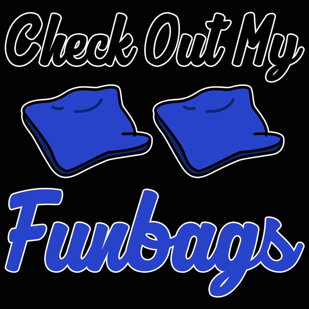 Check Out My Funbags Cornhole - Mens Funny T-Shirt Tshirts - 123t Australia | Funny T-Shirts Mugs Novelty Gifts