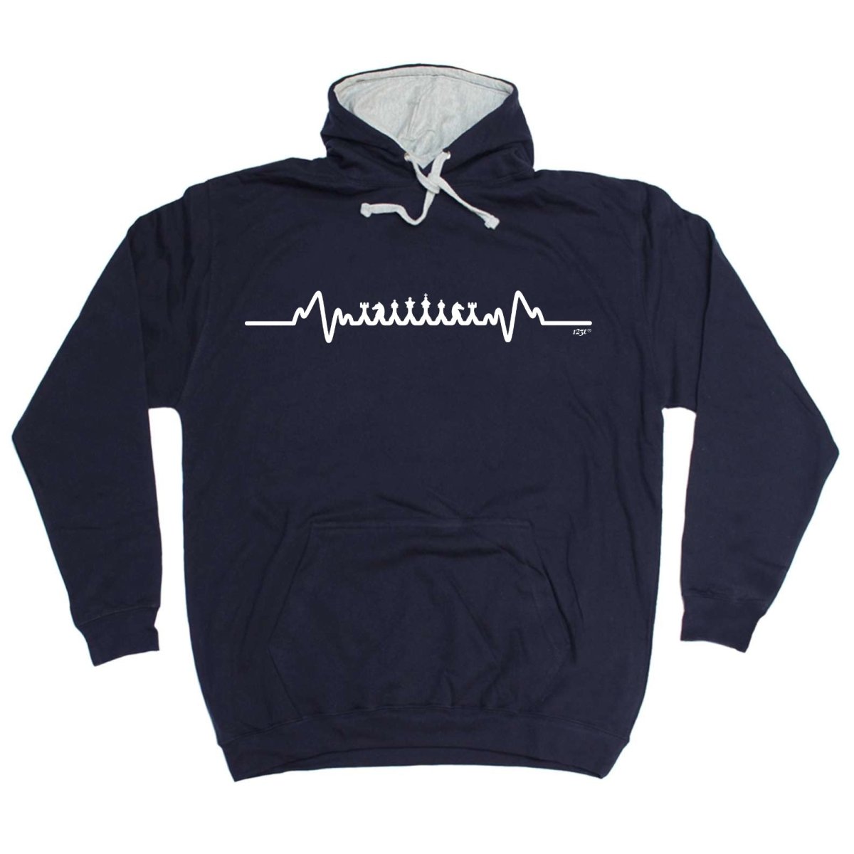 Chess Pulse - Funny Novelty Hoodies Hoodie - 123t Australia | Funny T-Shirts Mugs Novelty Gifts
