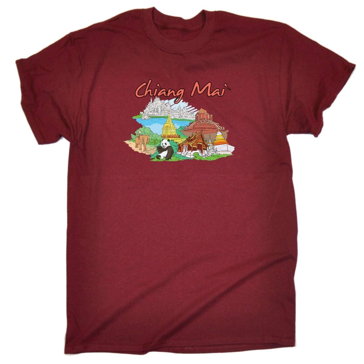 Chiang Mai Country Flag Thailand - Mens Funny T-Shirt Tshirts - 123t Australia | Funny T-Shirts Mugs Novelty Gifts