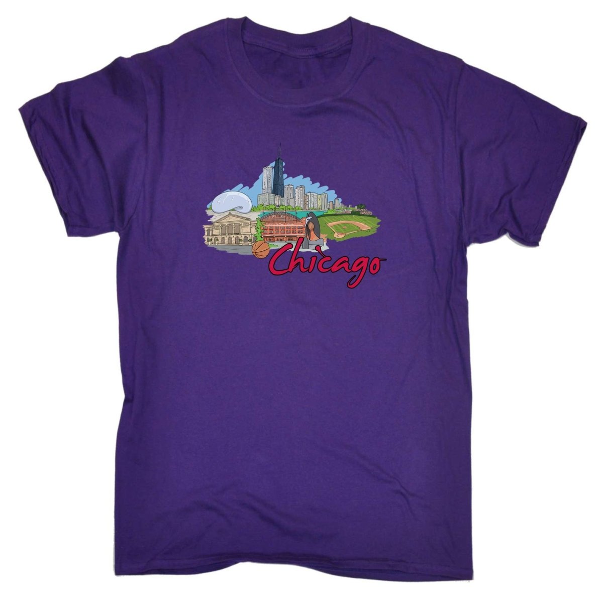 Chicago Lake Muchigan Illinois Usa Country Flag Destination - Mens Funny T-Shirt Tshirts - 123t Australia | Funny T-Shirts Mugs Novelty Gifts