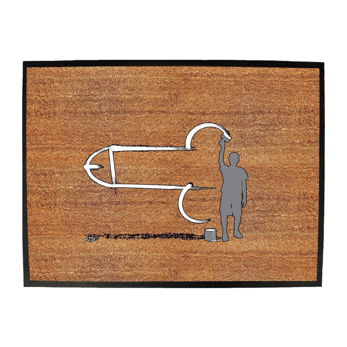 Childish Decorator Painter - Funny Novelty Doormat Man Cave Floor mat - 123t Australia | Funny T-Shirts Mugs Novelty Gifts