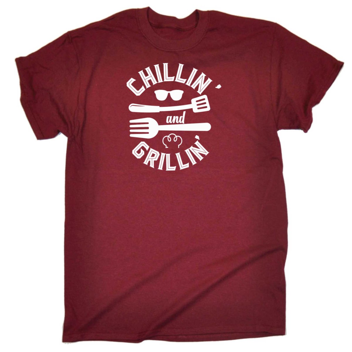 Chillin And Grillin Outdoor Summer Bbq - Mens Funny T-Shirt Tshirts - 123t Australia | Funny T-Shirts Mugs Novelty Gifts