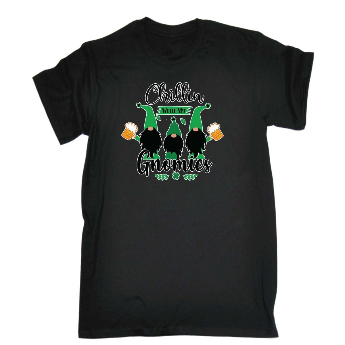 Chillin With My Gnomies Irish St Patricks Day Ireland - Mens Funny T-Shirt Tshirts - 123t Australia | Funny T-Shirts Mugs Novelty Gifts