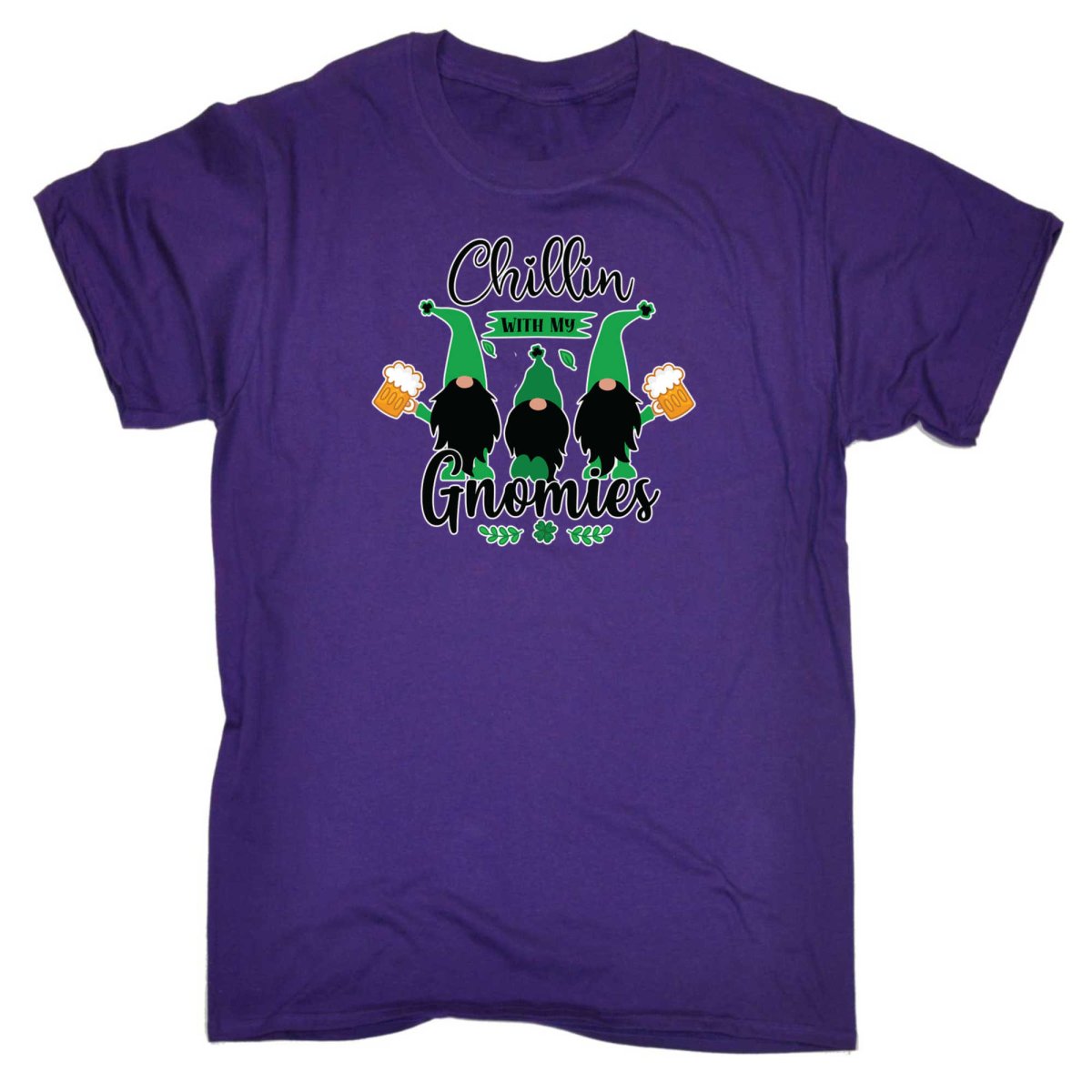 Chillin With My Gnomies Irish St Patricks Day Ireland - Mens Funny T-Shirt Tshirts - 123t Australia | Funny T-Shirts Mugs Novelty Gifts
