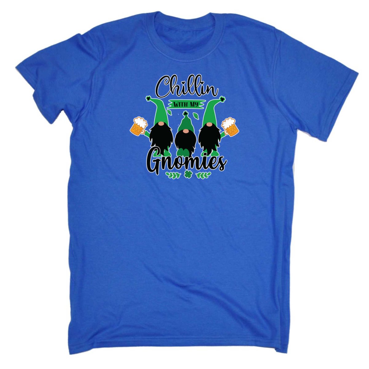 Chillin With My Gnomies Irish St Patricks Day Ireland - Mens Funny T-Shirt Tshirts - 123t Australia | Funny T-Shirts Mugs Novelty Gifts