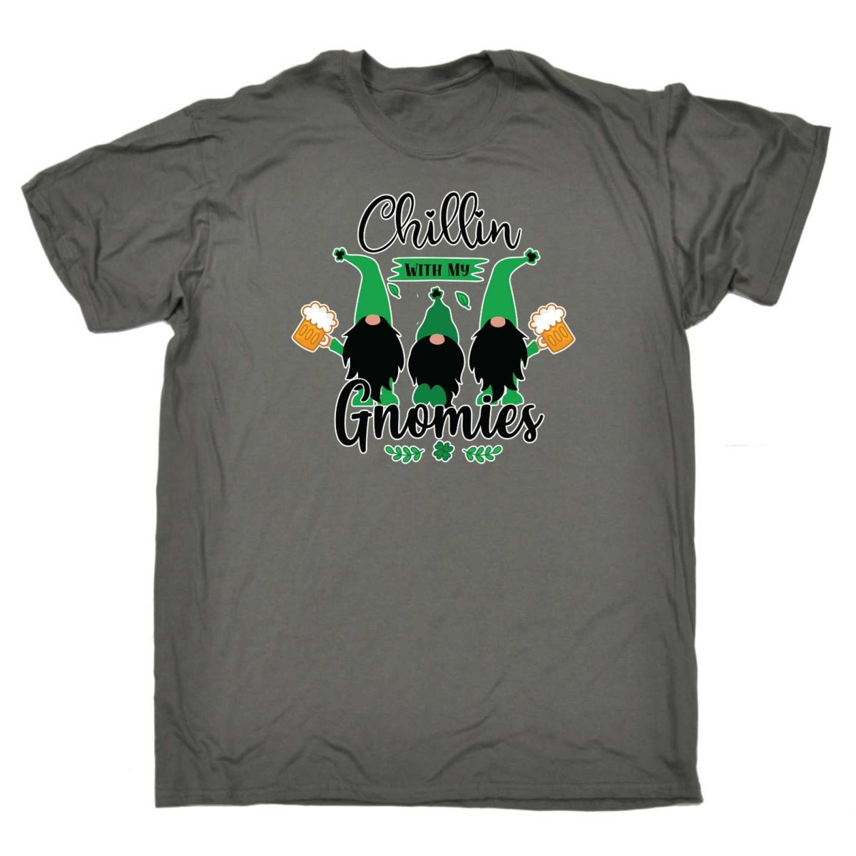 Chillin With My Gnomies Irish St Patricks Day Ireland - Mens Funny T-Shirt Tshirts - 123t Australia | Funny T-Shirts Mugs Novelty Gifts
