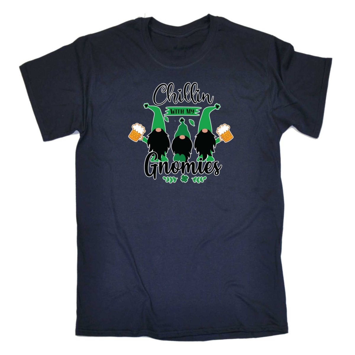 Chillin With My Gnomies Irish St Patricks Day Ireland - Mens Funny T-Shirt Tshirts - 123t Australia | Funny T-Shirts Mugs Novelty Gifts