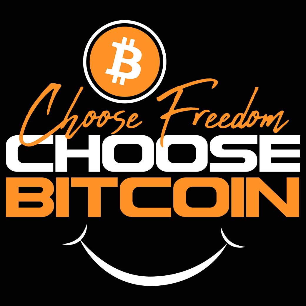 Choose Freedom Choose Bitcoin - Mens Funny T-Shirt Tshirts - 123t Australia | Funny T-Shirts Mugs Novelty Gifts