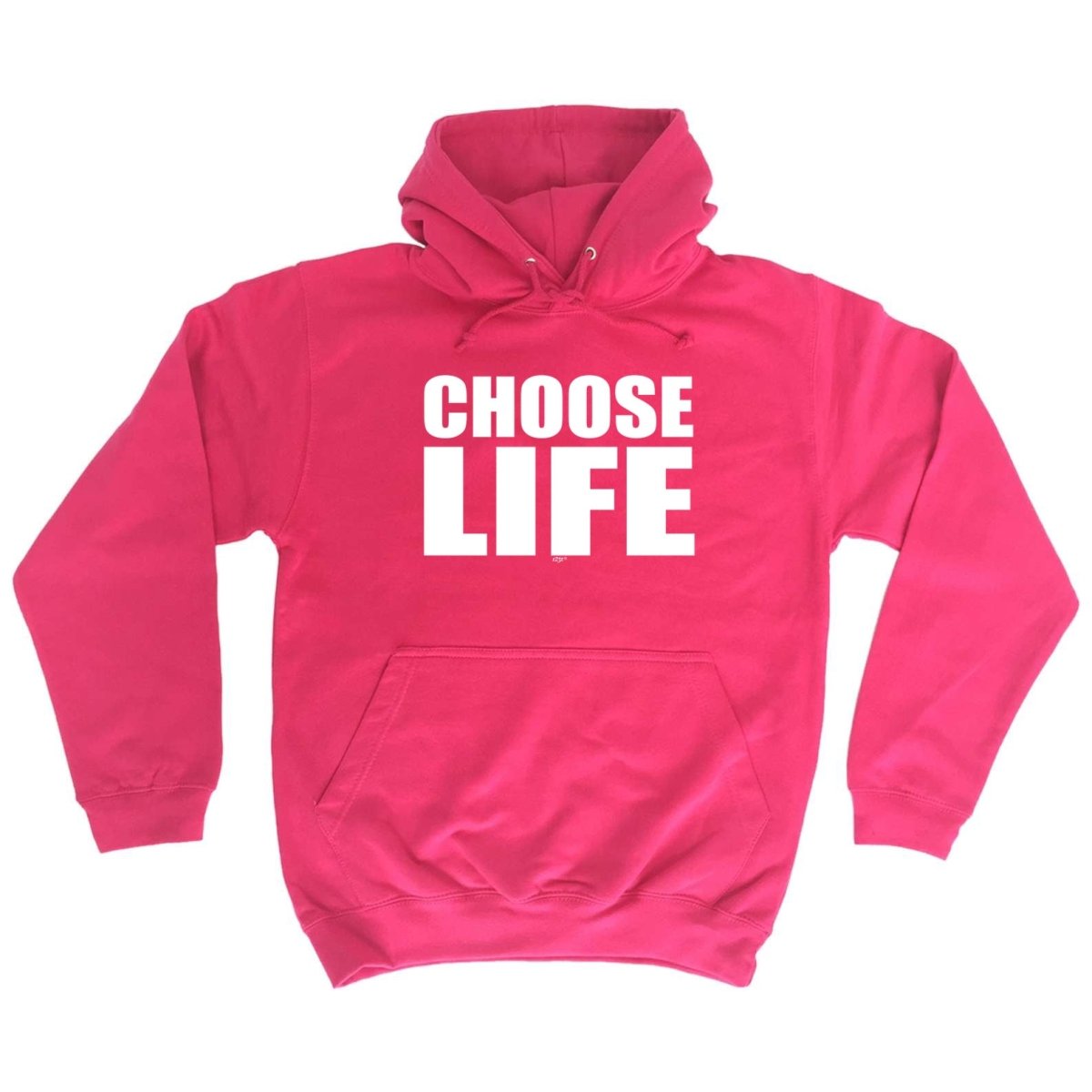 Choose Life White - Funny Novelty Hoodies Hoodie - 123t Australia | Funny T-Shirts Mugs Novelty Gifts