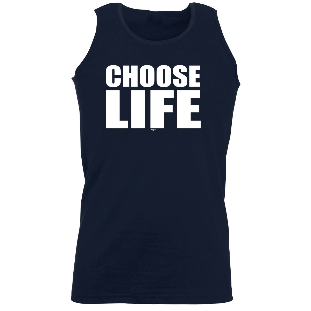 Choose Life White - Funny Novelty Vest Singlet Unisex Tank Top - 123t Australia | Funny T-Shirts Mugs Novelty Gifts