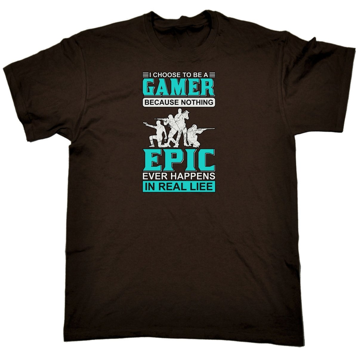 Choose To Be A Gamer Nothing Epic Happen In Real Life - Mens Funny T-Shirt Tshirts Tee Shirt - 123t Australia | Funny T-Shirts Mugs Novelty Gifts