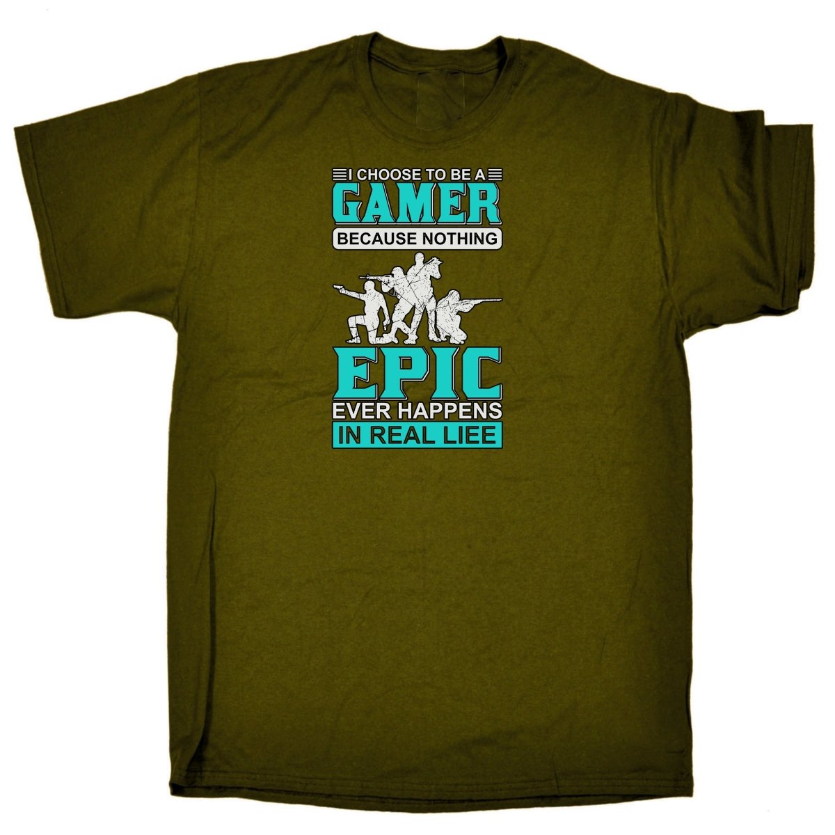 Choose To Be A Gamer Nothing Epic Happen In Real Life - Mens Funny T-Shirt Tshirts Tee Shirt - 123t Australia | Funny T-Shirts Mugs Novelty Gifts