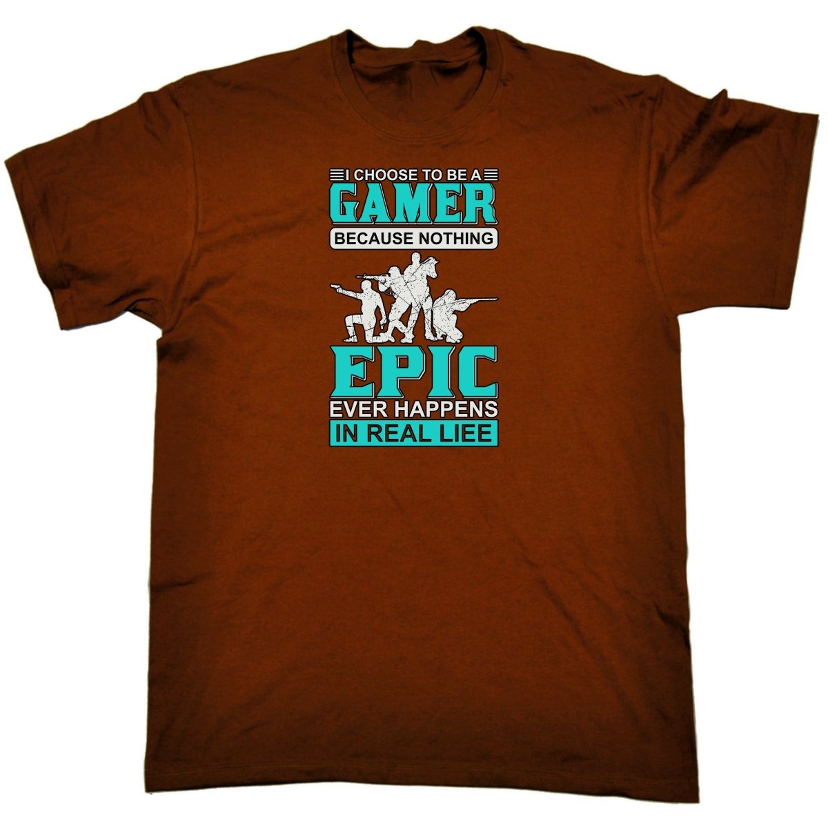 Choose To Be A Gamer Nothing Epic Happen In Real Life - Mens Funny T-Shirt Tshirts Tee Shirt - 123t Australia | Funny T-Shirts Mugs Novelty Gifts