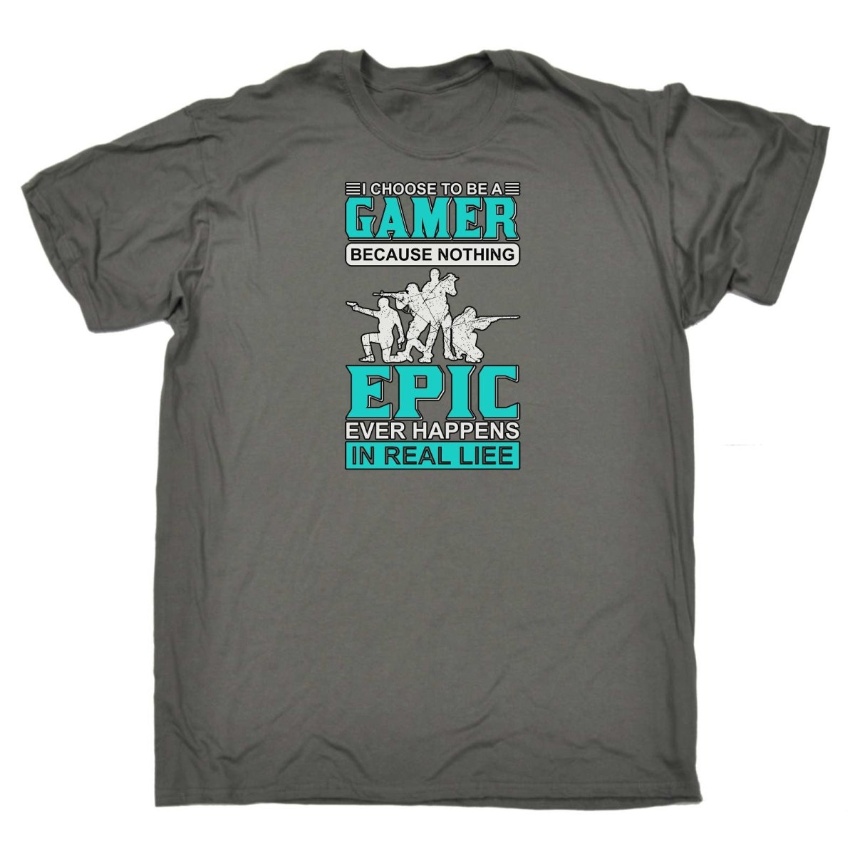 Choose To Be A Gamer Nothing Epic Happen In Real Life - Mens Funny T-Shirt Tshirts Tee Shirt - 123t Australia | Funny T-Shirts Mugs Novelty Gifts