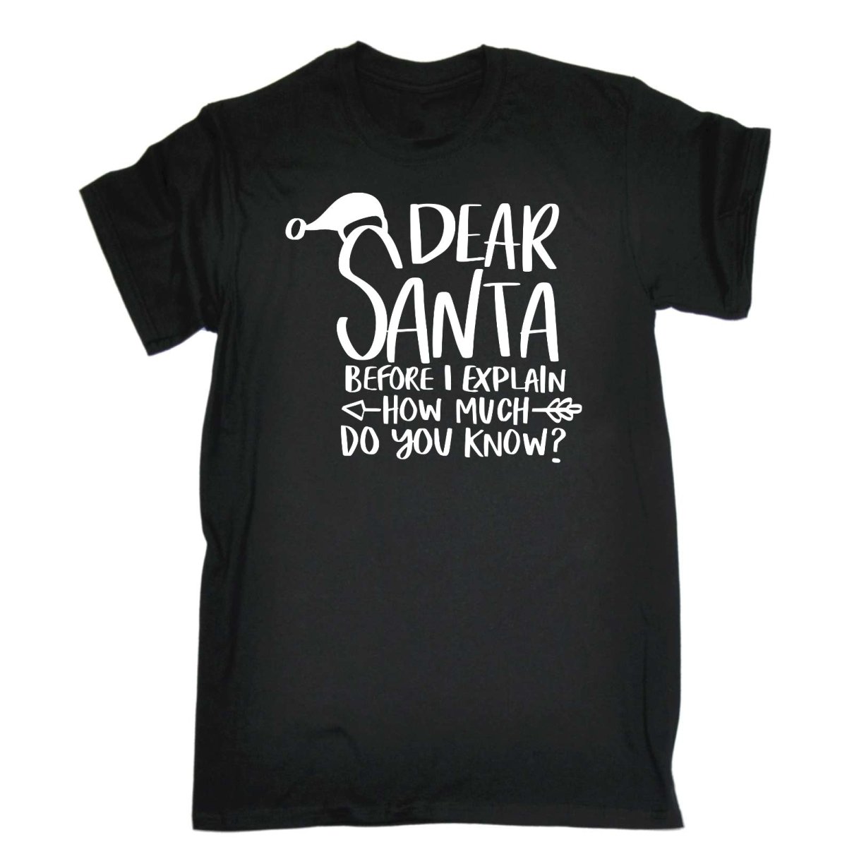 Chrismas Dearsanta Before I Explain - Mens Funny T-Shirt Tshirts - 123t Australia | Funny T-Shirts Mugs Novelty Gifts