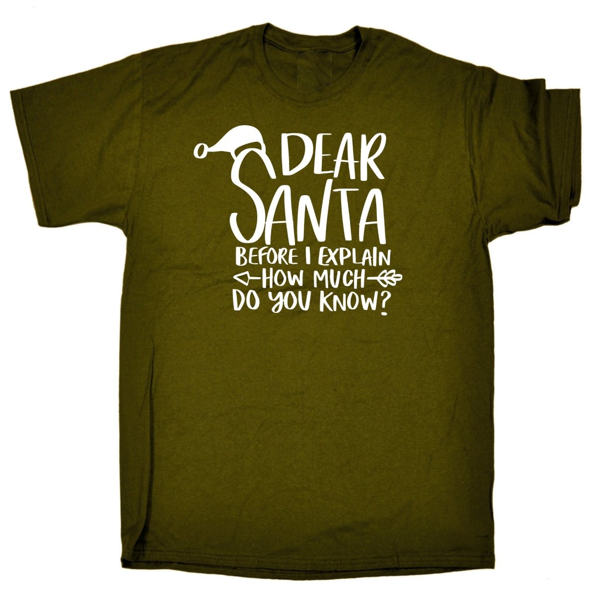 Chrismas Dearsanta Before I Explain - Mens Funny T-Shirt Tshirts - 123t Australia | Funny T-Shirts Mugs Novelty Gifts