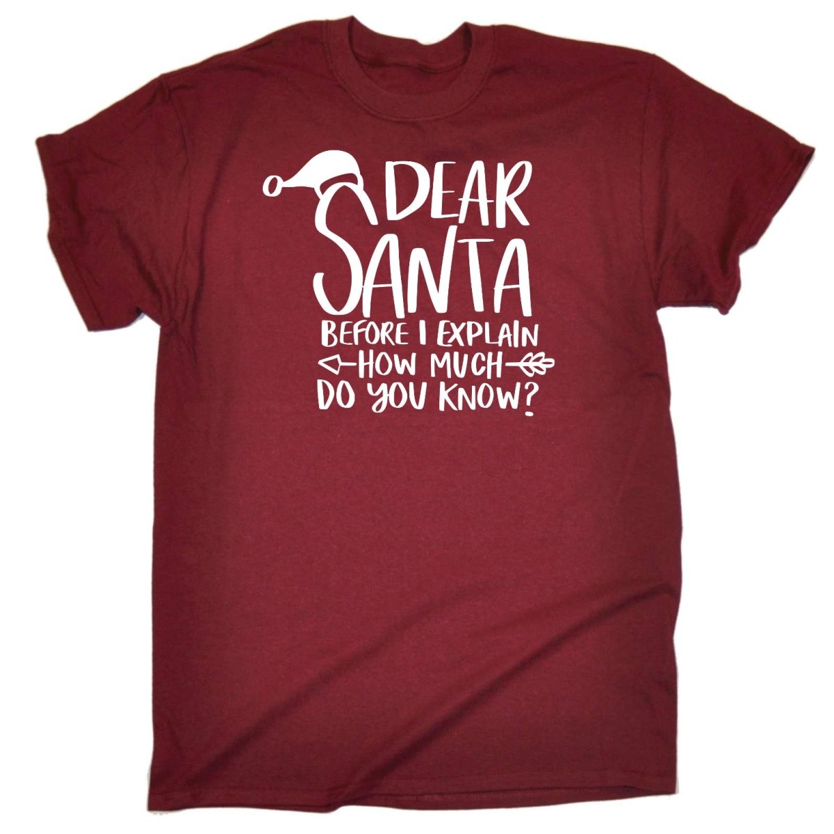 Chrismas Dearsanta Before I Explain - Mens Funny T-Shirt Tshirts - 123t Australia | Funny T-Shirts Mugs Novelty Gifts