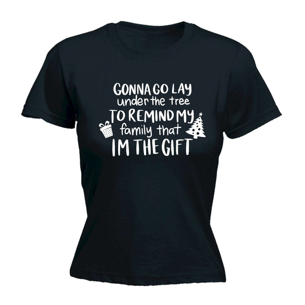 Christmas Go Lay Under The Tree - Funny Womens T-Shirt Tshirt - 123t Australia | Funny T-Shirts Mugs Novelty Gifts