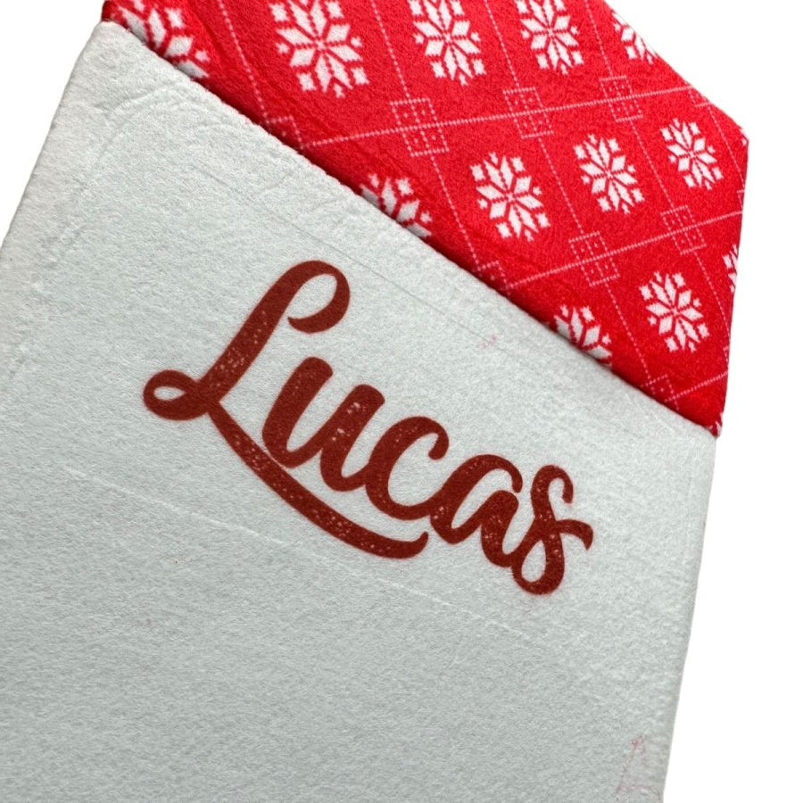 Christmas Stocking Personalised Xmas Text Image Tree Gifts Bag Gifts Stockings - 123t Australia | Funny T-Shirts Mugs Novelty Gifts