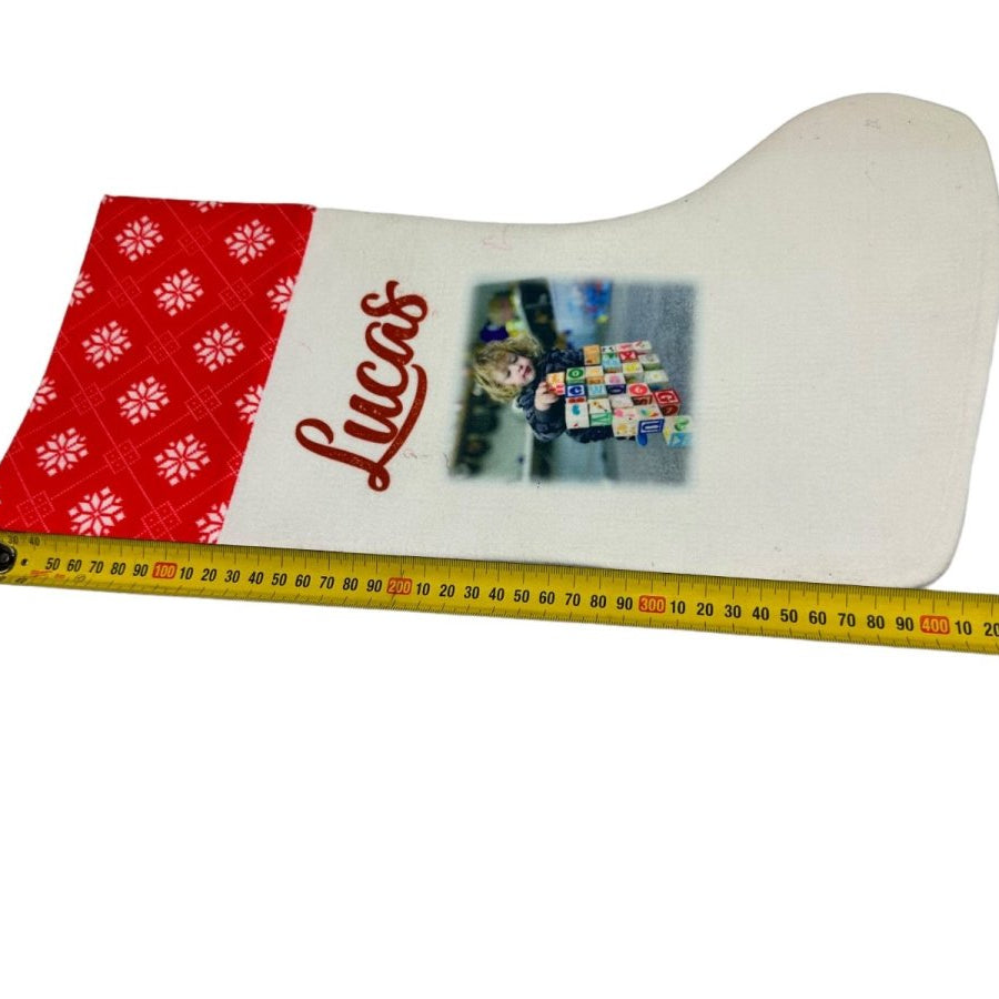 Christmas Stocking Personalised Xmas Text Image Tree Gifts Bag Gifts Stockings - 123t Australia | Funny T-Shirts Mugs Novelty Gifts