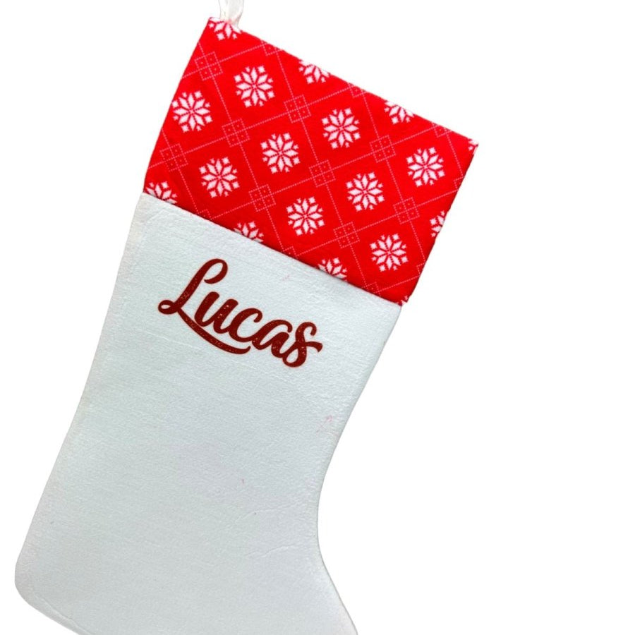 Christmas Stocking Personalised Xmas Text Image Tree Gifts Bag Gifts Stockings - 123t Australia | Funny T-Shirts Mugs Novelty Gifts