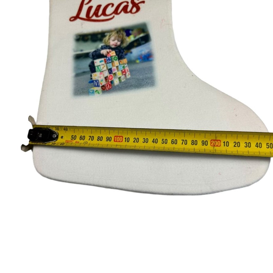 Christmas Stocking Personalised Xmas Text Image Tree Gifts Bag Gifts Stockings - 123t Australia | Funny T-Shirts Mugs Novelty Gifts