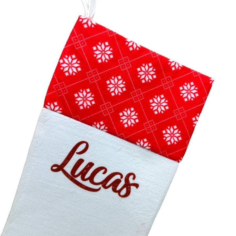 Christmas Stocking Personalised Xmas Text Image Tree Gifts Bag Gifts Stockings - 123t Australia | Funny T-Shirts Mugs Novelty Gifts