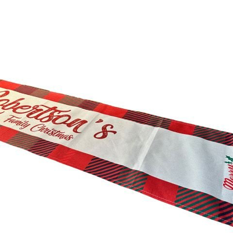 Christmas Table Runner Family Personalised Tablecloth Christmas Xmas Decorations - 123t Australia | Funny T-Shirts Mugs Novelty Gifts