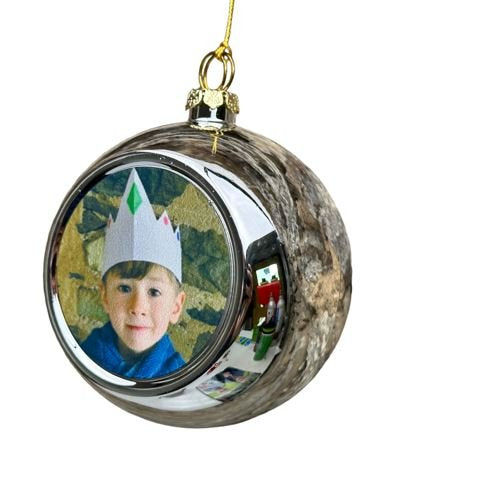 Christmas Tree Baubles Decorations Personalised Photo Xmas Hanging Bauble - 123t Australia | Funny T-Shirts Mugs Novelty Gifts