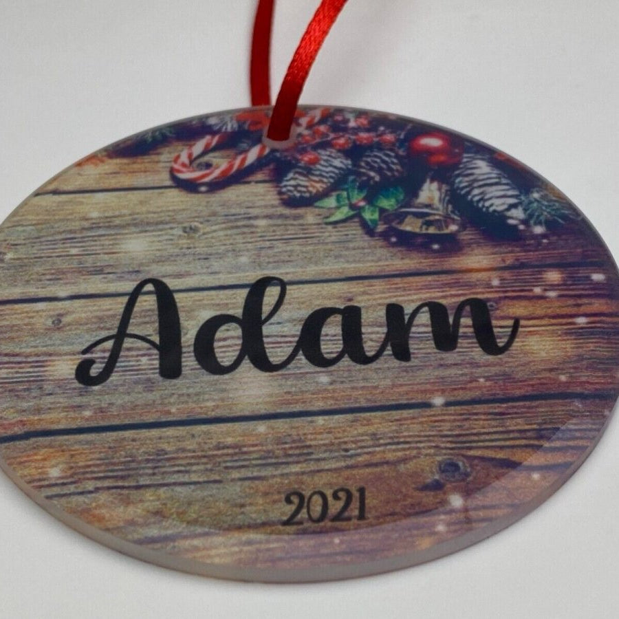 Christmas Tree Decorations Personalised Photo Xmas Ornaments Hanging Decoration - 123t Australia | Funny T-Shirts Mugs Novelty Gifts