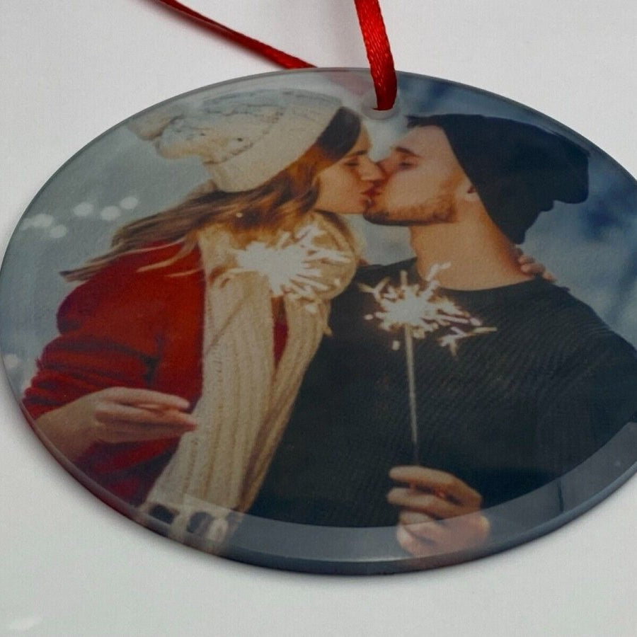 Christmas Tree Decorations Personalised Photo Xmas Ornaments Hanging Decoration - 123t Australia | Funny T-Shirts Mugs Novelty Gifts