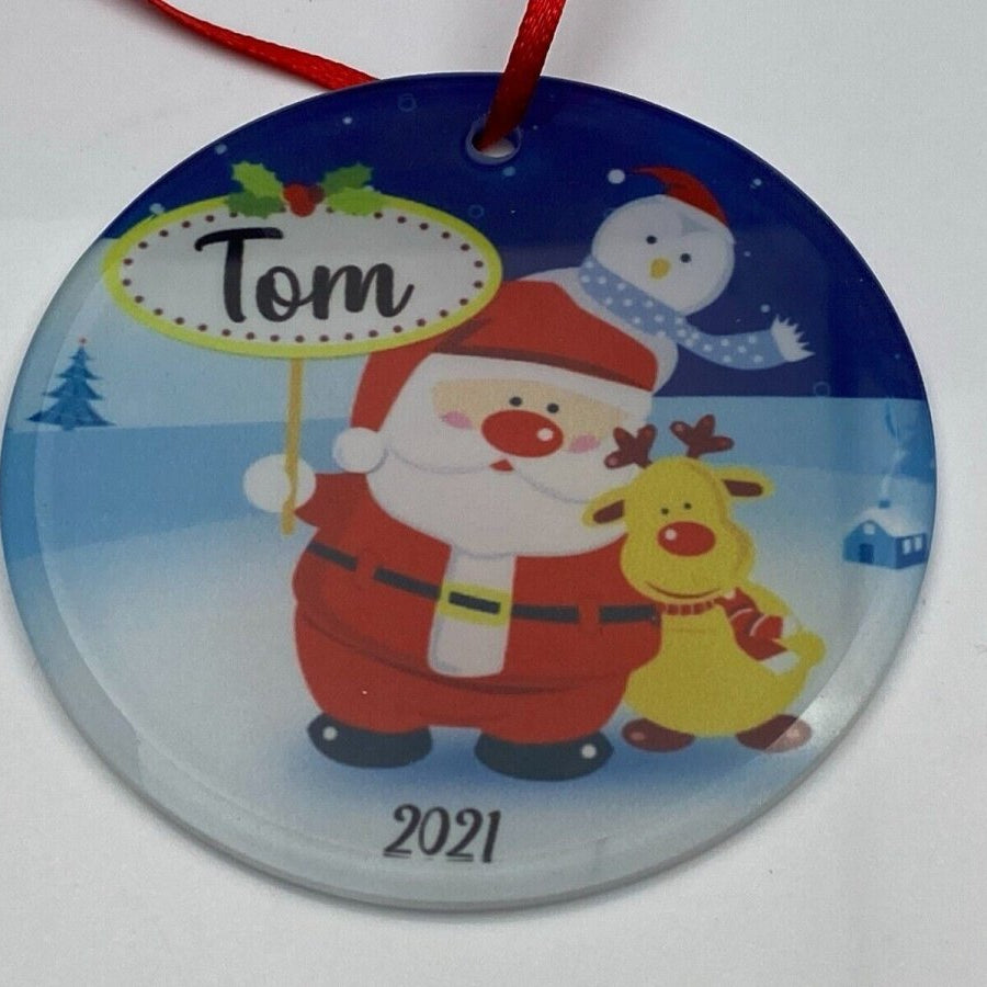 Christmas Tree Decorations Personalised Photo Xmas Ornaments Hanging Decoration - 123t Australia | Funny T-Shirts Mugs Novelty Gifts