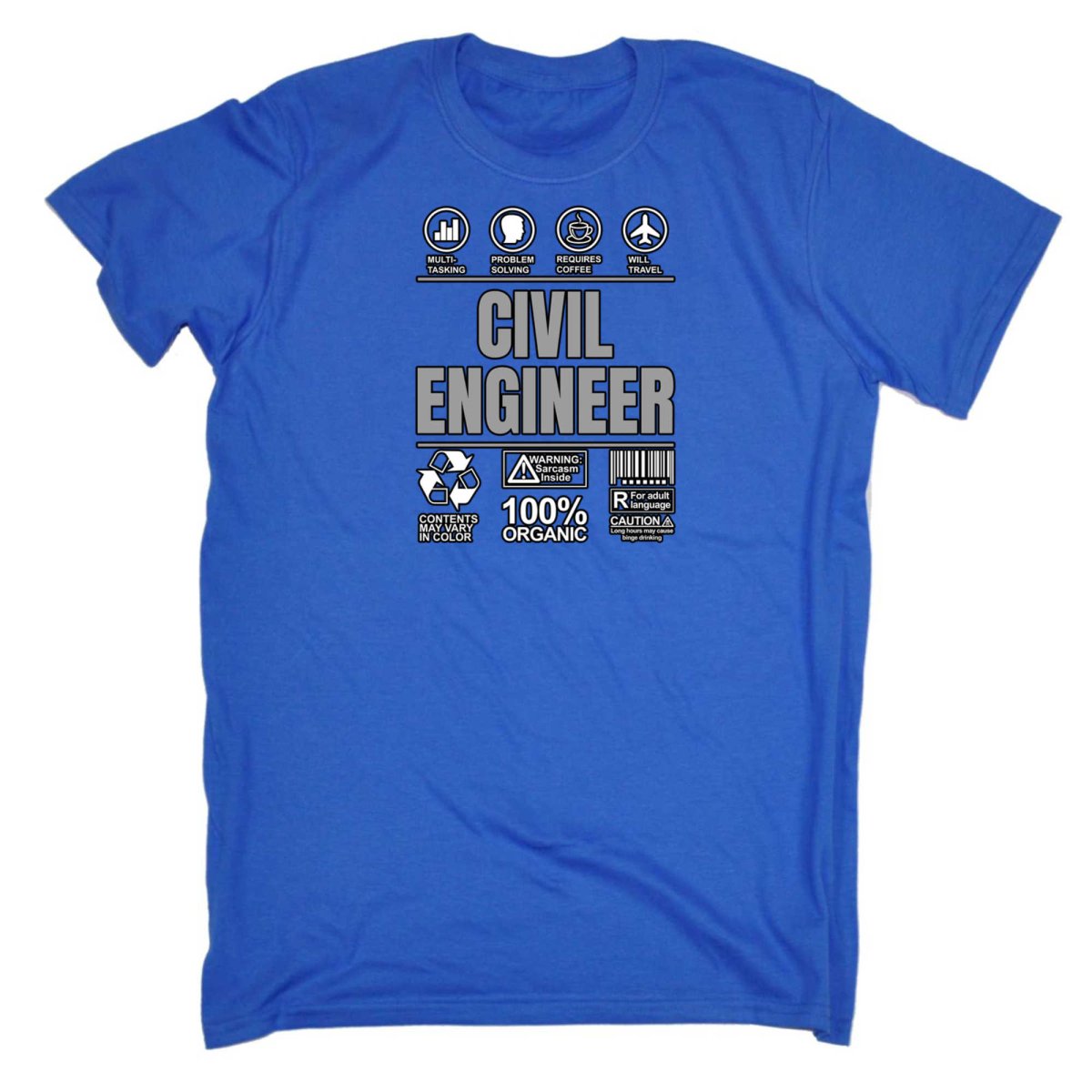 Civil Engineer Sarcastic Humour - Mens Funny T-Shirt Tshirts - 123t Australia | Funny T-Shirts Mugs Novelty Gifts