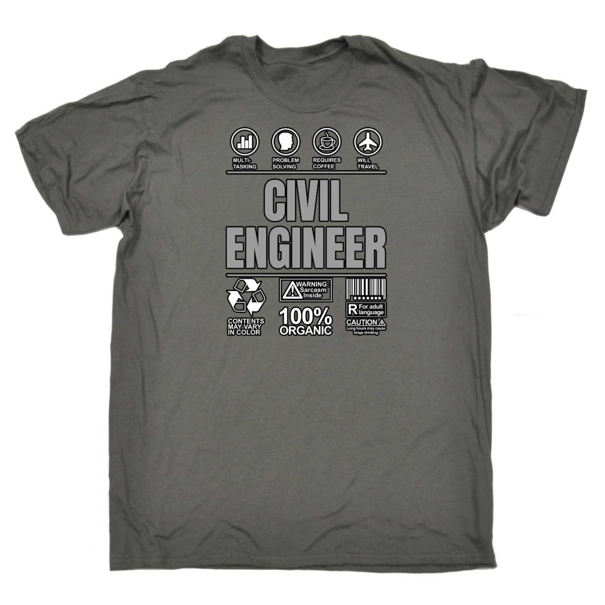 Civil Engineer Sarcastic Humour - Mens Funny T-Shirt Tshirts - 123t Australia | Funny T-Shirts Mugs Novelty Gifts