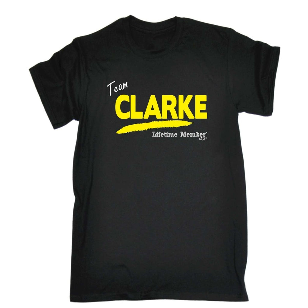 Clarke V1 Lifetime Member - Mens Funny Novelty T-Shirt Tshirts BLACK T Shirt - 123t Australia | Funny T-Shirts Mugs Novelty Gifts